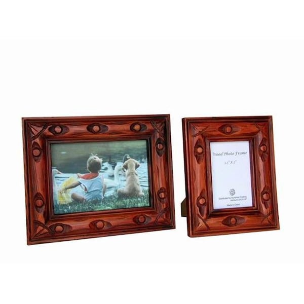 Sunshine Trading Sunshine Trading ST-32-5 Handmade Wood Photo Frame - 3.5 x 5 Inch ST-32-5 - main